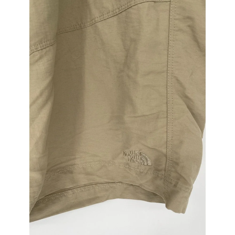 North‎ Face Cargo Hiking Shorts Men 40 Beige Nylon Zip Pocket Outdoor